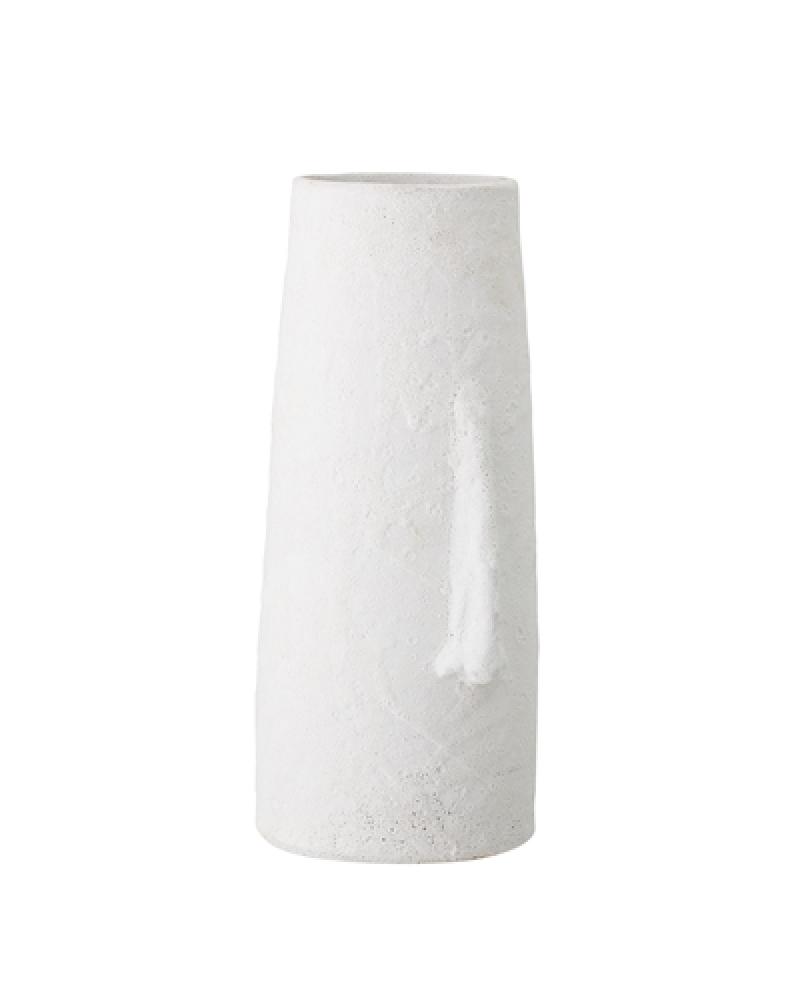 Deco Vase, White, Terracotta