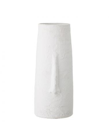 Deco Vase, White, Terracotta