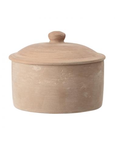 MARION JAR W/LID NATURE TERRACOTTA