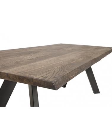 RAW DINING TABLE, BROWN,OAK