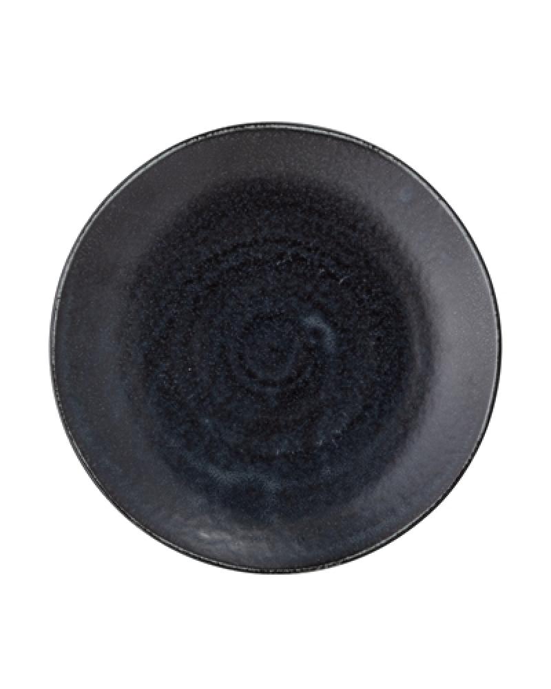 YOKO PLATE BLACK PORCELAIN 