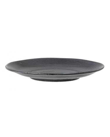 YOKO PLATE BLACK PORCELAIN 