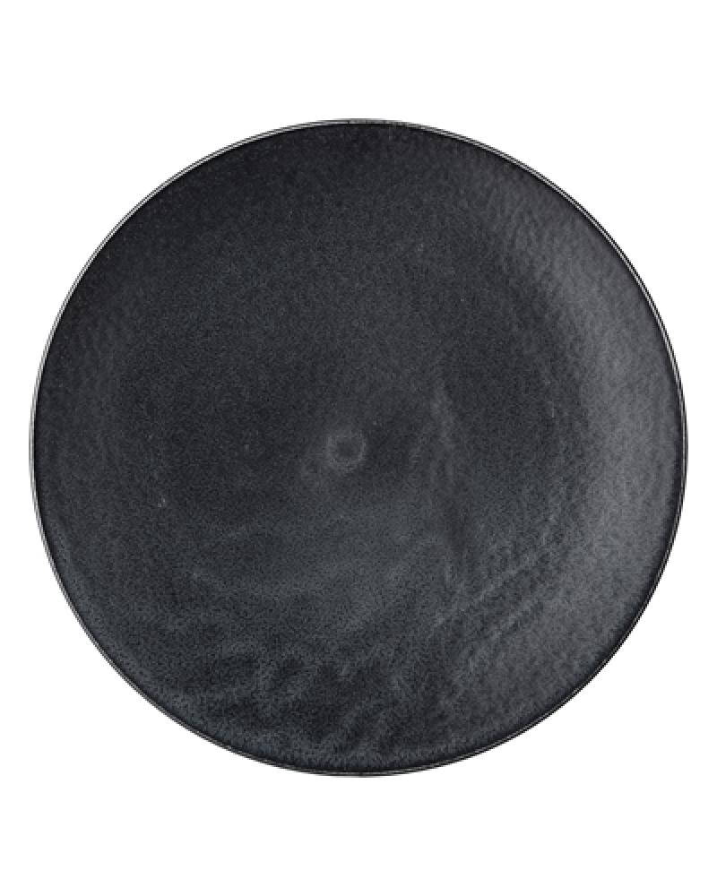 YOKO PLATE BLACK PORCELAIN 