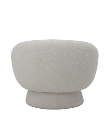 TED LOUNGE CHAIR WHITE POLYESTER