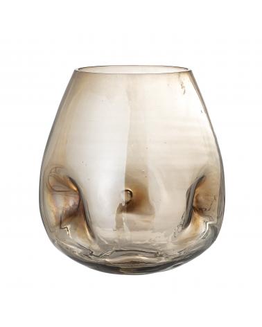 IFZA VASE BROWN GLASS