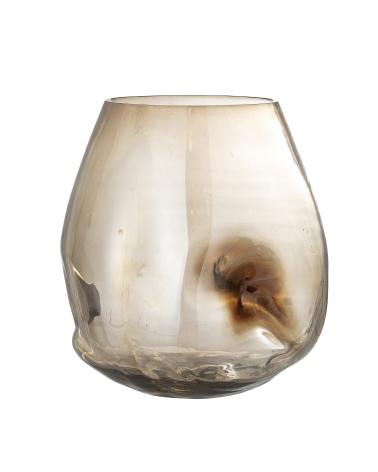 IFZA VASE BROWN GLASS