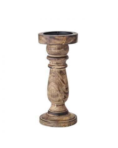 CANDLE HOLDER , BROWN MANGO